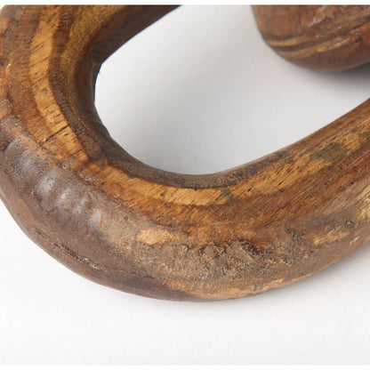 Tayla Wood Chain Link by Mercana. Made from solid wood in a modern style.