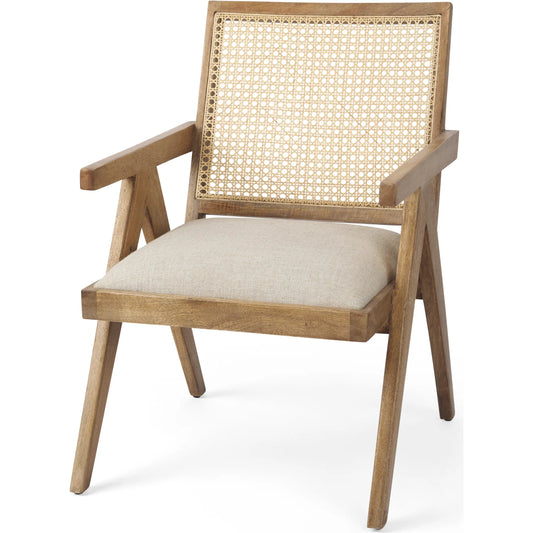 Donna Accent Chair by Mercana. Made from solid wood in a rustic style.