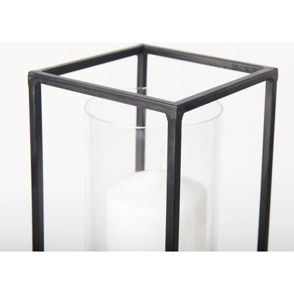 Cindy Candle Holders by Mercana in black. Made from metal in a transitional style.