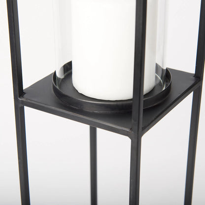 Cindy Candle Holders by Mercana in black. Made from metal in a transitional style.