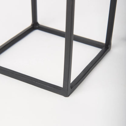 Cindy Candle Holders by Mercana in black. Made from metal in a transitional style.