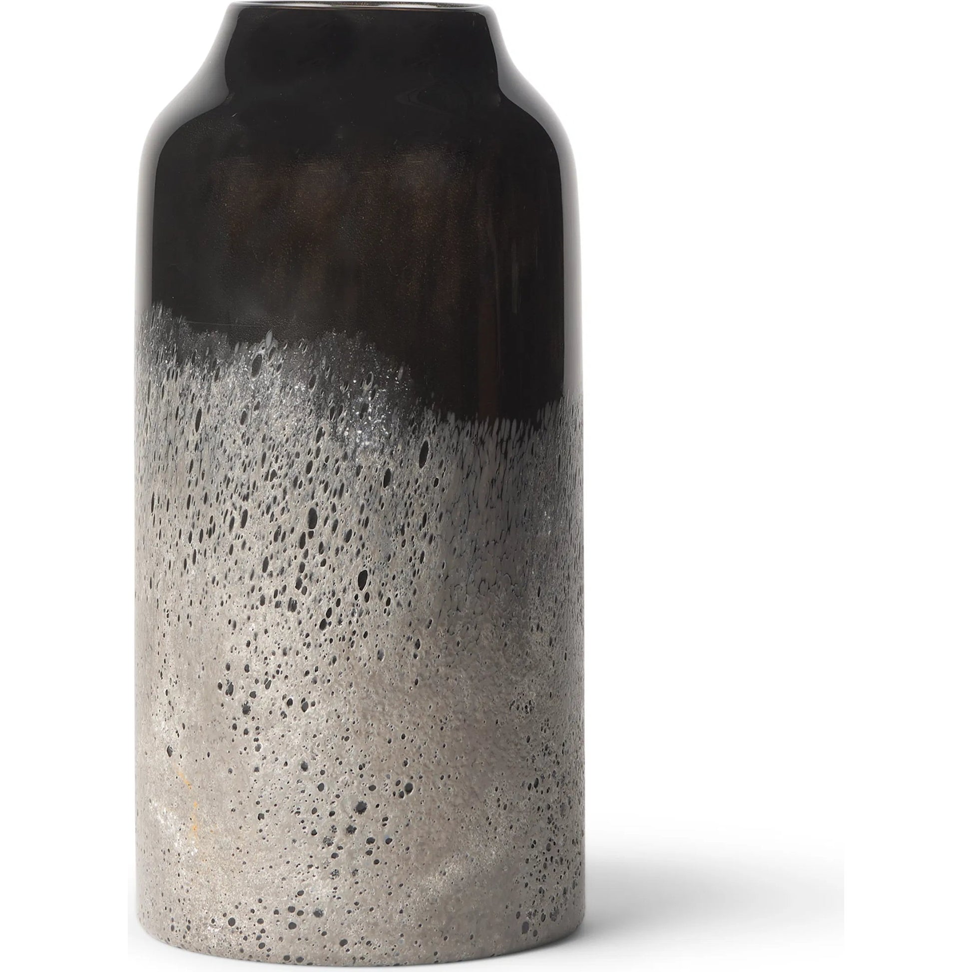 Emu W Gray Vase by Mercana in black. Made from glass in a modern style.