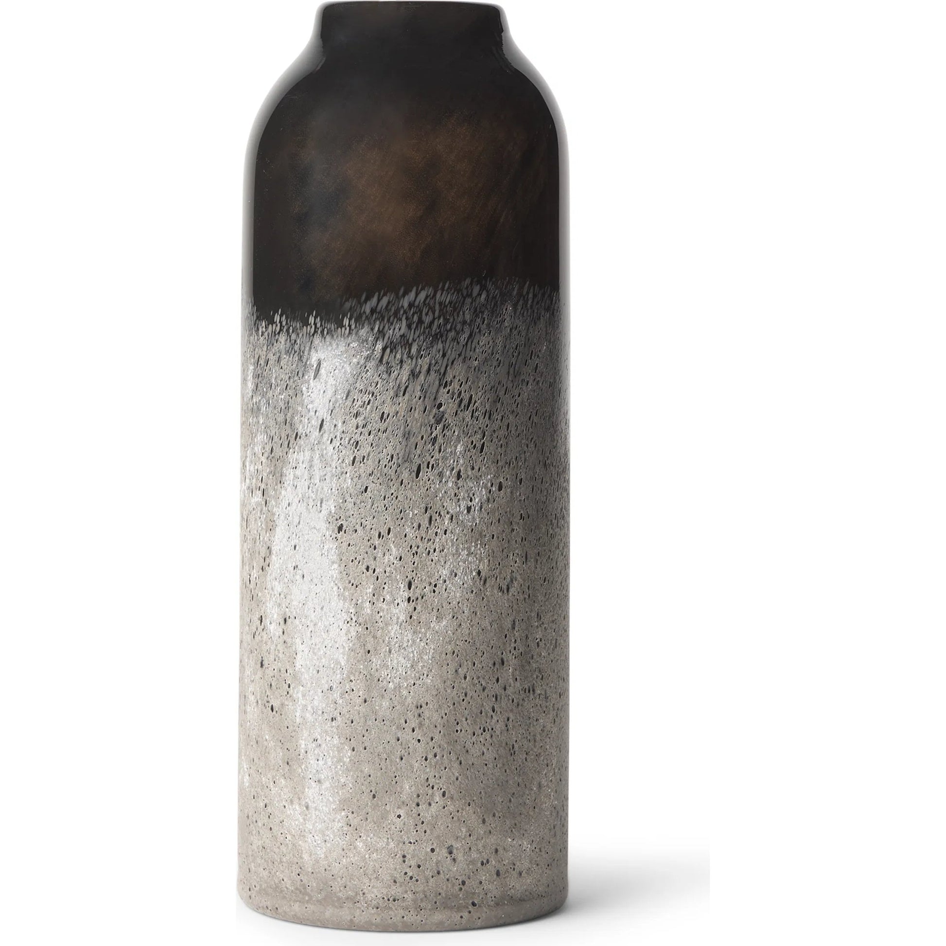 Emu W Gray Vase by Mercana in black. Made from glass in a modern style.