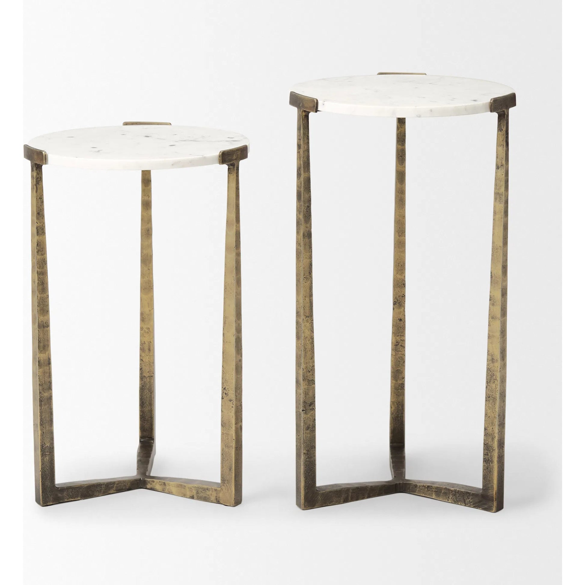 Atticus Nesting Accent Tables by Mercana. Made from metal in a unique style.