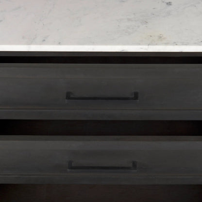 Divina Sideboard by Mercana in black. Made from solid wood in a modern style.