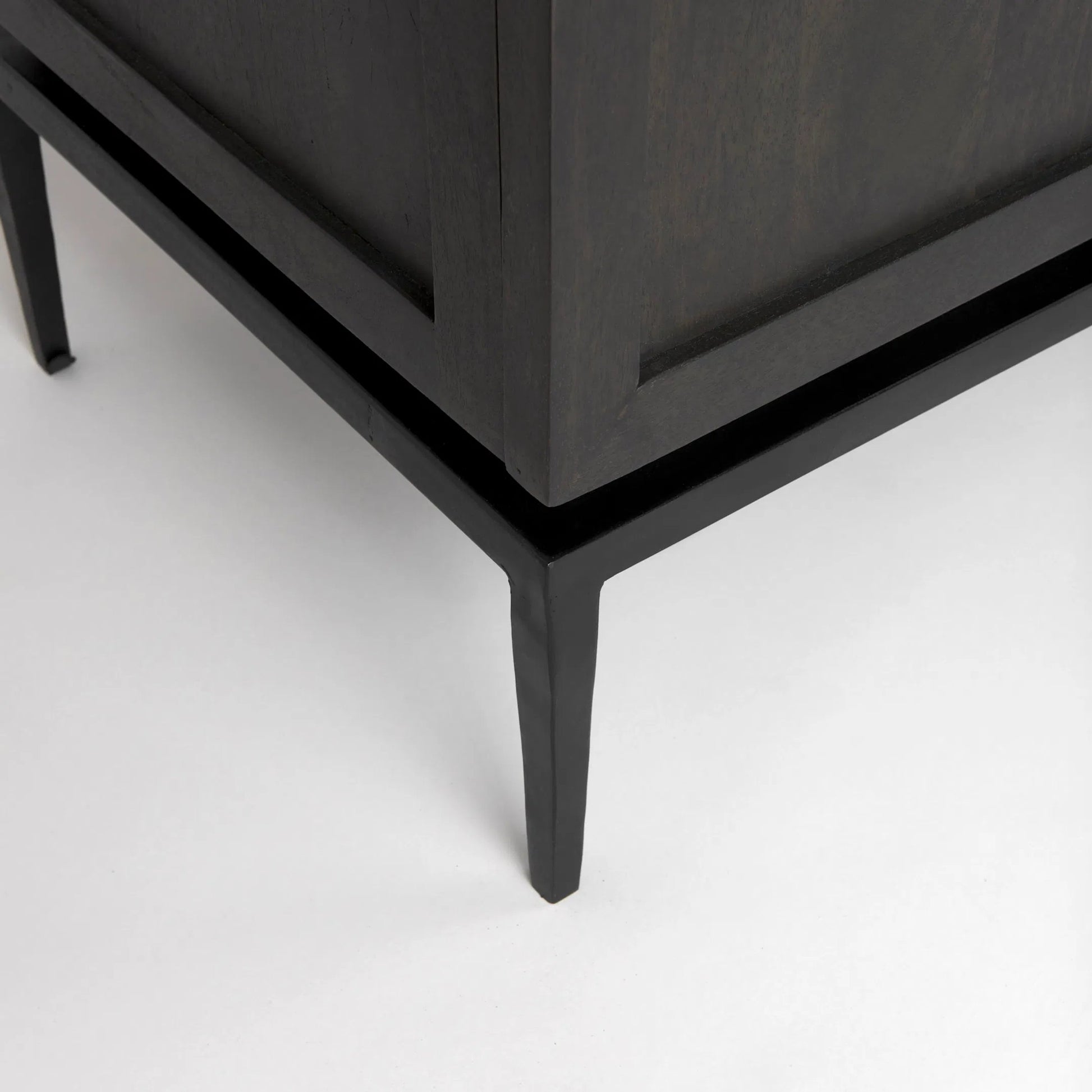 Divina Sideboard by Mercana in black. Made from solid wood in a modern style.