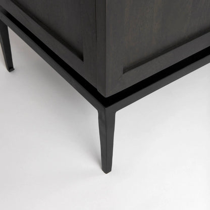 Divina Sideboard by Mercana in black. Made from solid wood in a modern style.