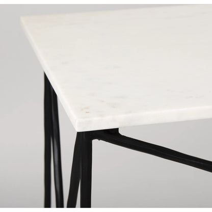 Lorlei Console Table by Mercana in black. Made from iron in a unique style.