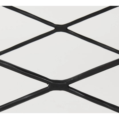 Lorlei Console Table by Mercana in black. Made from iron in a unique style.