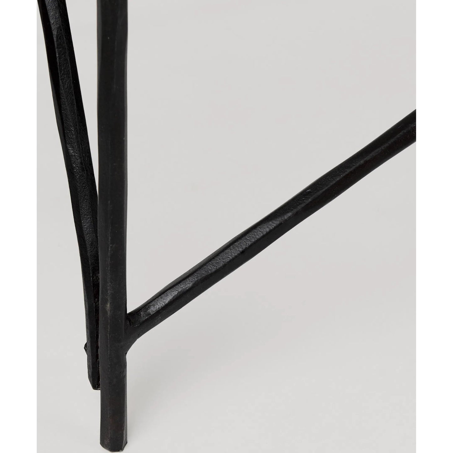014 SI-2369478 | Closeup | Lorlei Console Table by Mercana in black. Made from iron in a transitional style.