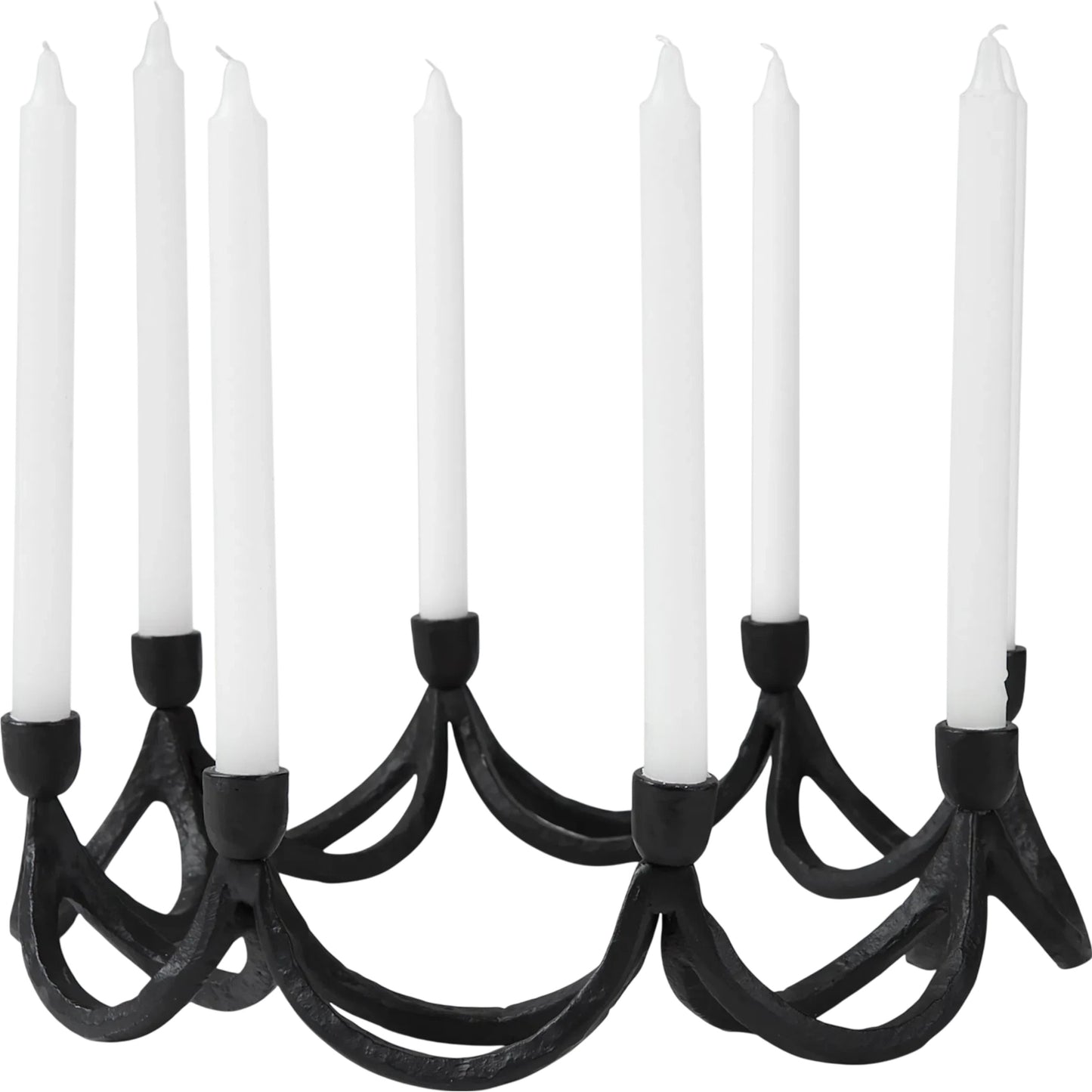 006 SI-2370072 | Primary Silo | Seraph Candle Holder by Mercana in black. Made from metal in a traditional style.