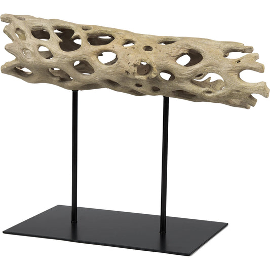 Dwell Cholla Wood Decorative Object by Mercana in brown. Made from resin in a unique style.