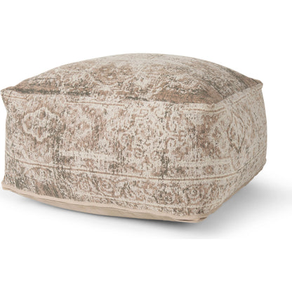 Khloe Pouf by Mercana. Made from cotton in a traditional style.