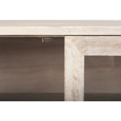 Arelius Sideboard by Mercana. Made from glass, solid wood, steel in a modern style.