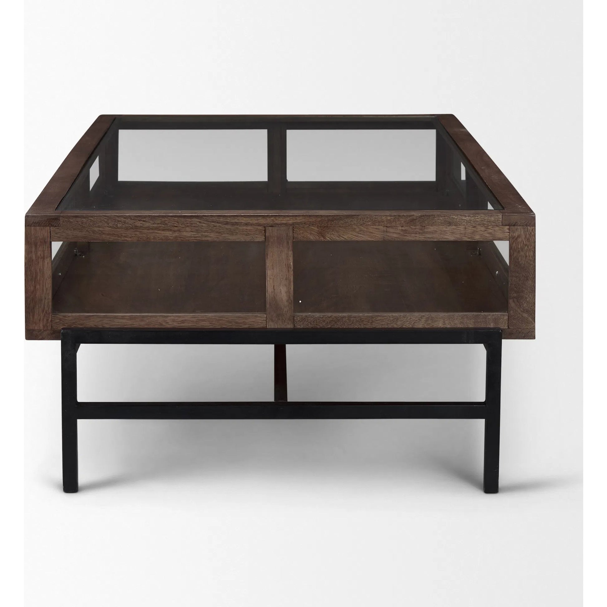 Arelius Rectangular Coffee Table by Mercana. Made from solid wood in a modern style.