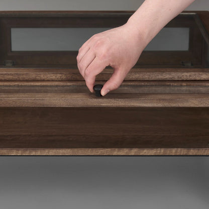 Arelius Rectangular Coffee Table by Mercana. Made from solid wood in a modern style.