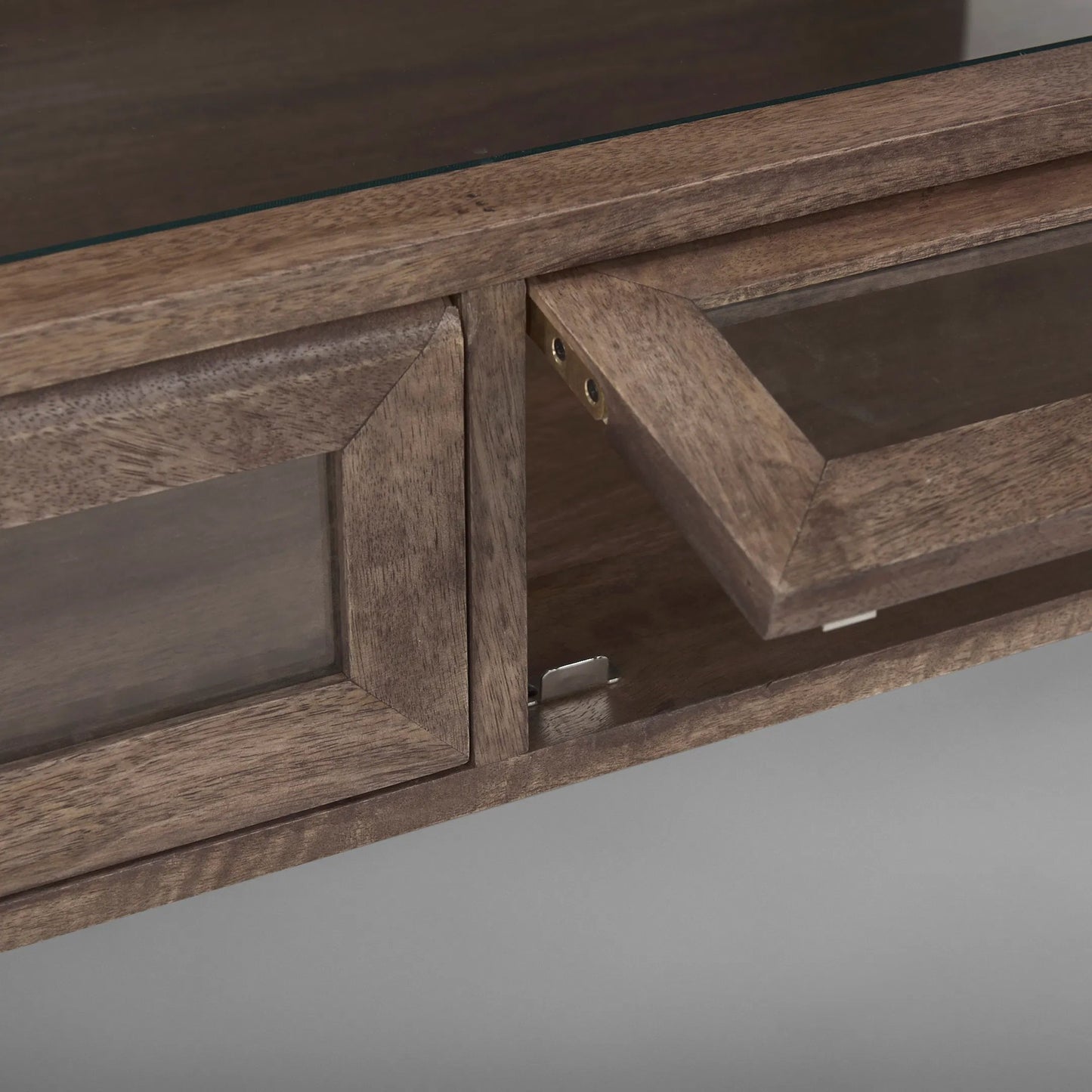 047 SI-2369737 | Closeup | Arelius Rectangular Coffee Table by Mercana. Made from solid wood in a modern style.