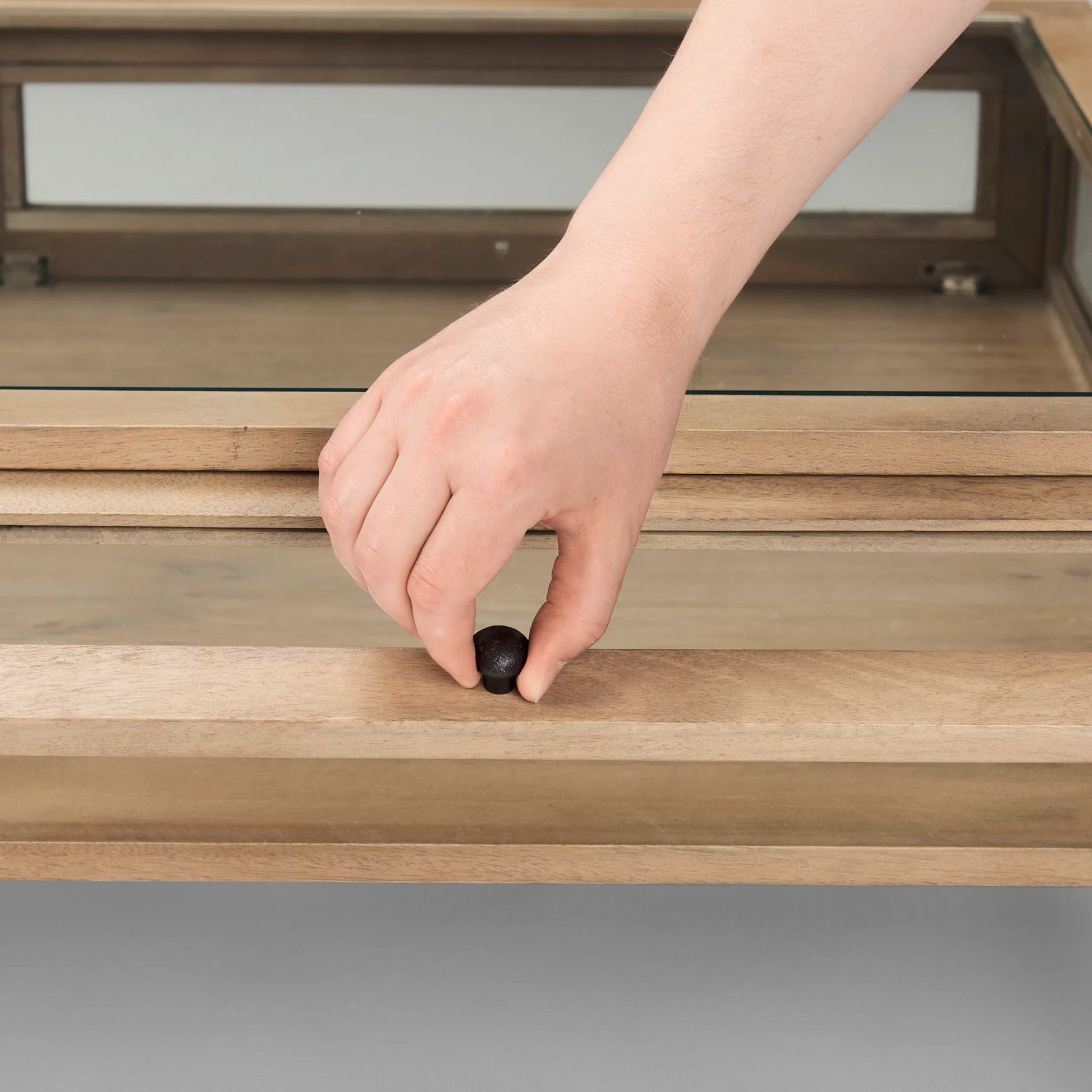 Arelius Rectangular Coffee Table by Mercana. Made from solid wood in a modern style.