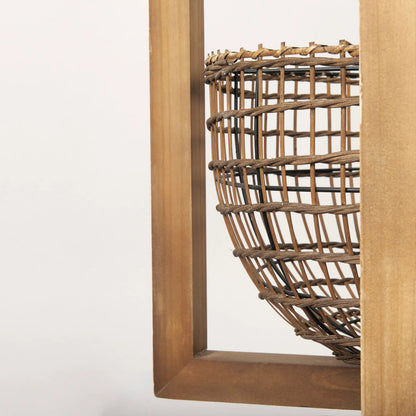 Kiley Pendant Light by Mercana in natural. Made from metal in a rustic style.