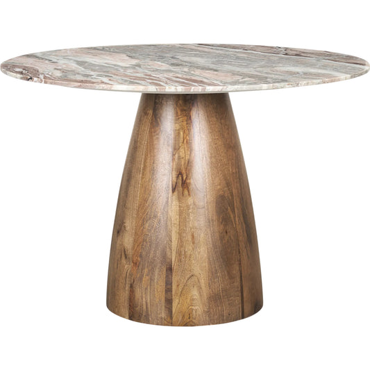 Allyson Pink Marble Dining Table by Mercana in pink marble. Made from unique in a unique style.