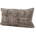 Khloe Lumbar Pillow Cover by Mercana in gray. Made from chenille in a traditional style.