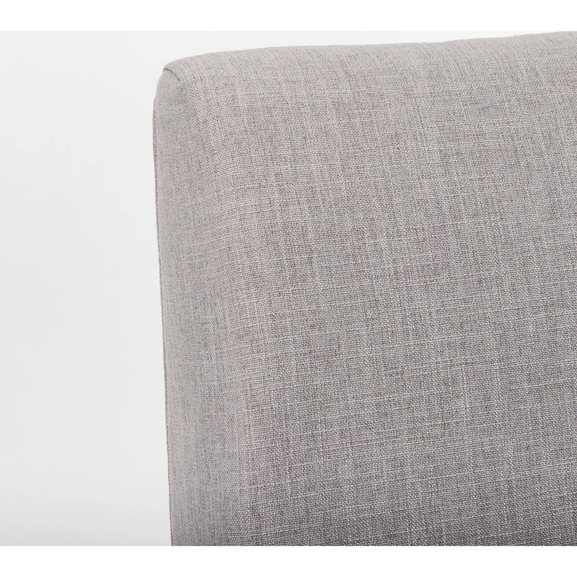 Palisades Dining Chair by Mercana in cream, light brown. Made from wood, fabric in a modern style.
