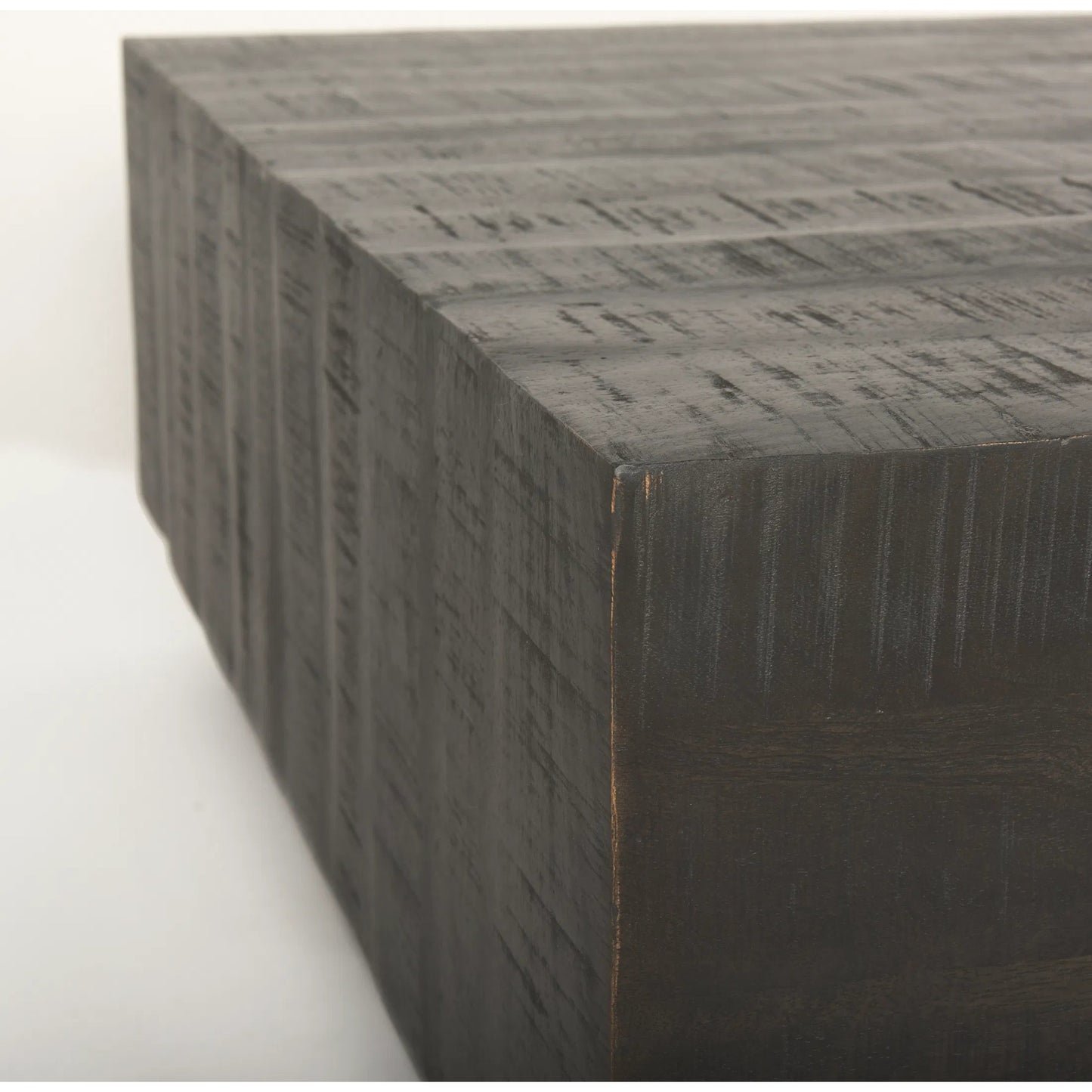 056 SI-2370019 | Closeup | Hayden Square Coffee Table by Mercana. Made from solid wood in a modern style.