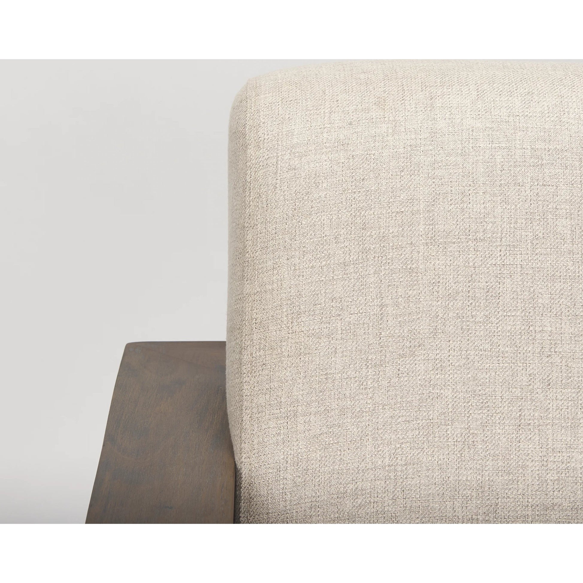 Sovereign Accent Chair by Mercana in cream, brown. Made from fabric in a transitional style.