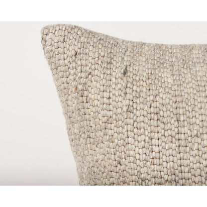 Kyle Square Pillow Cover by Mercana in brown. Made from wool blend in a unique style.