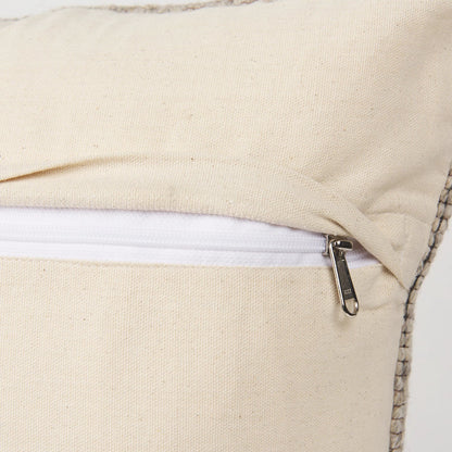Kyle Square Pillow Cover by Mercana in brown. Made from wool blend in a unique style.