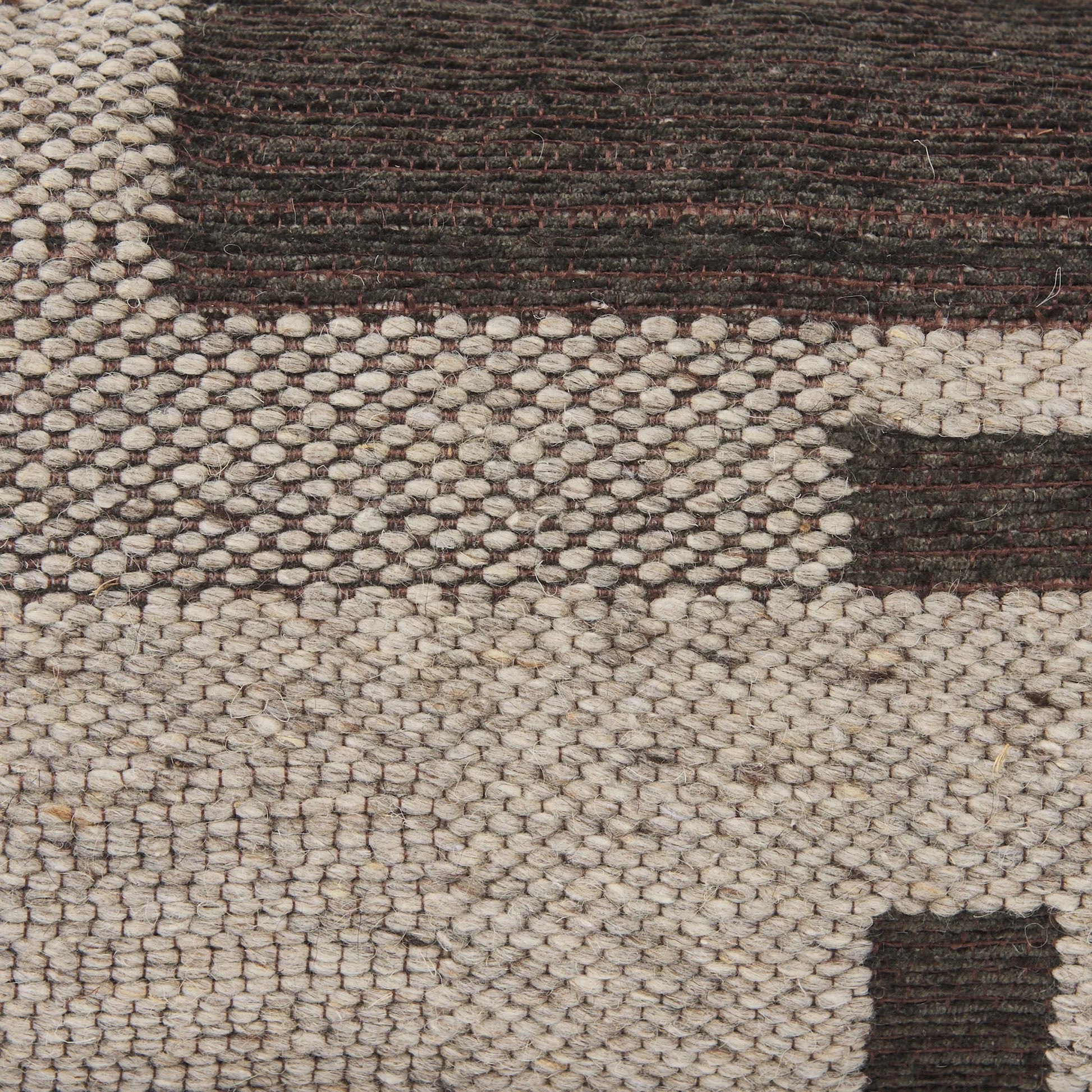 Kyle Lumbar Pillow Cover by Mercana in beige. Made from wool blend in a unique style.