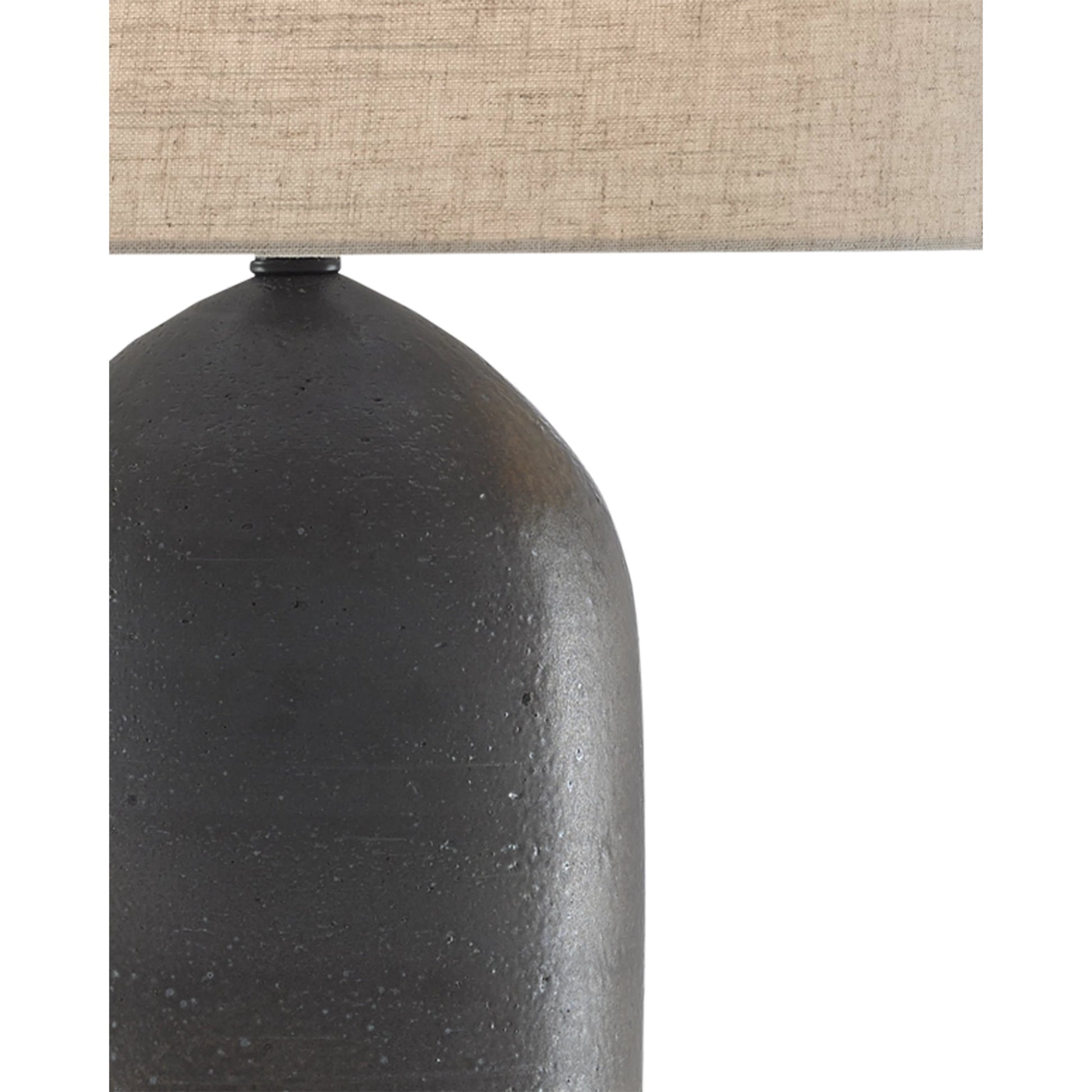 Munby Table Lamp by Currey and Company in rust, iron. Made from ceramic, metal in a rustic style.