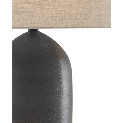 Munby Table Lamp by Currey and Company in rust, iron. Made from ceramic, metal in a rustic style.