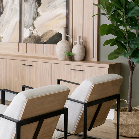 Zenni Vase by Mercana in beige. Made from ceramic in a modern style.