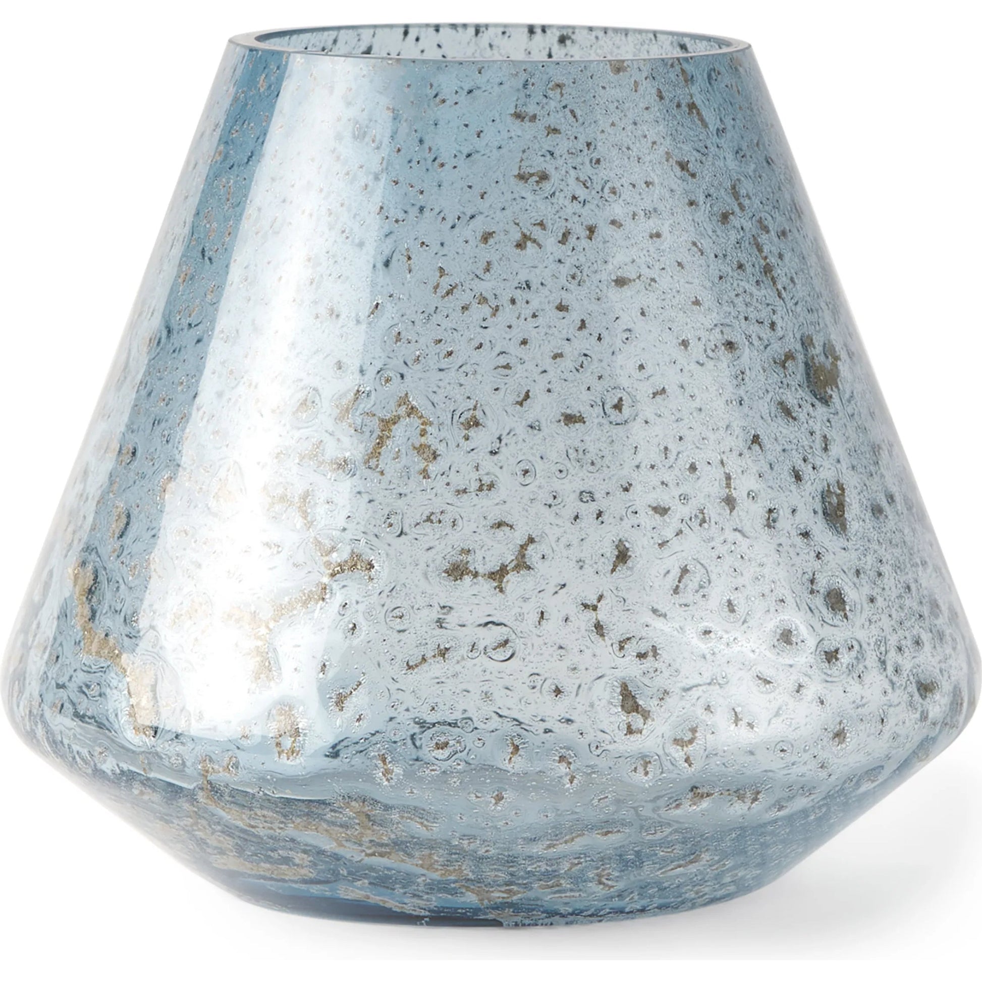 Robyn Vase by Mercana in blue. Made from glass in a eclectic & global style.