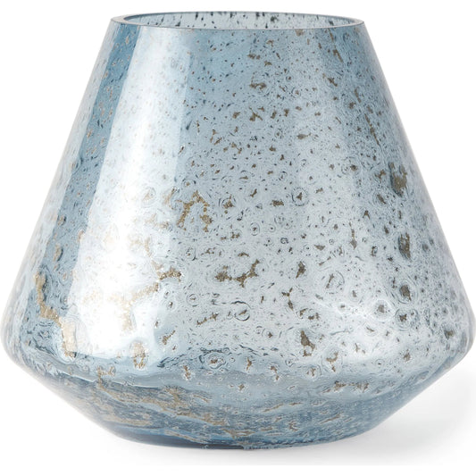 Robyn Vase by Mercana in blue. Made from glass in a unique style.