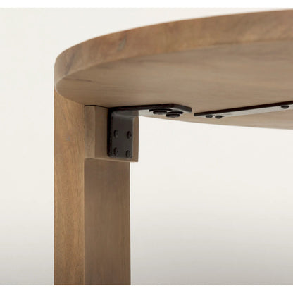 Evelyn Coffee Table by Mercana in brown. Made from solid wood in a unique style.