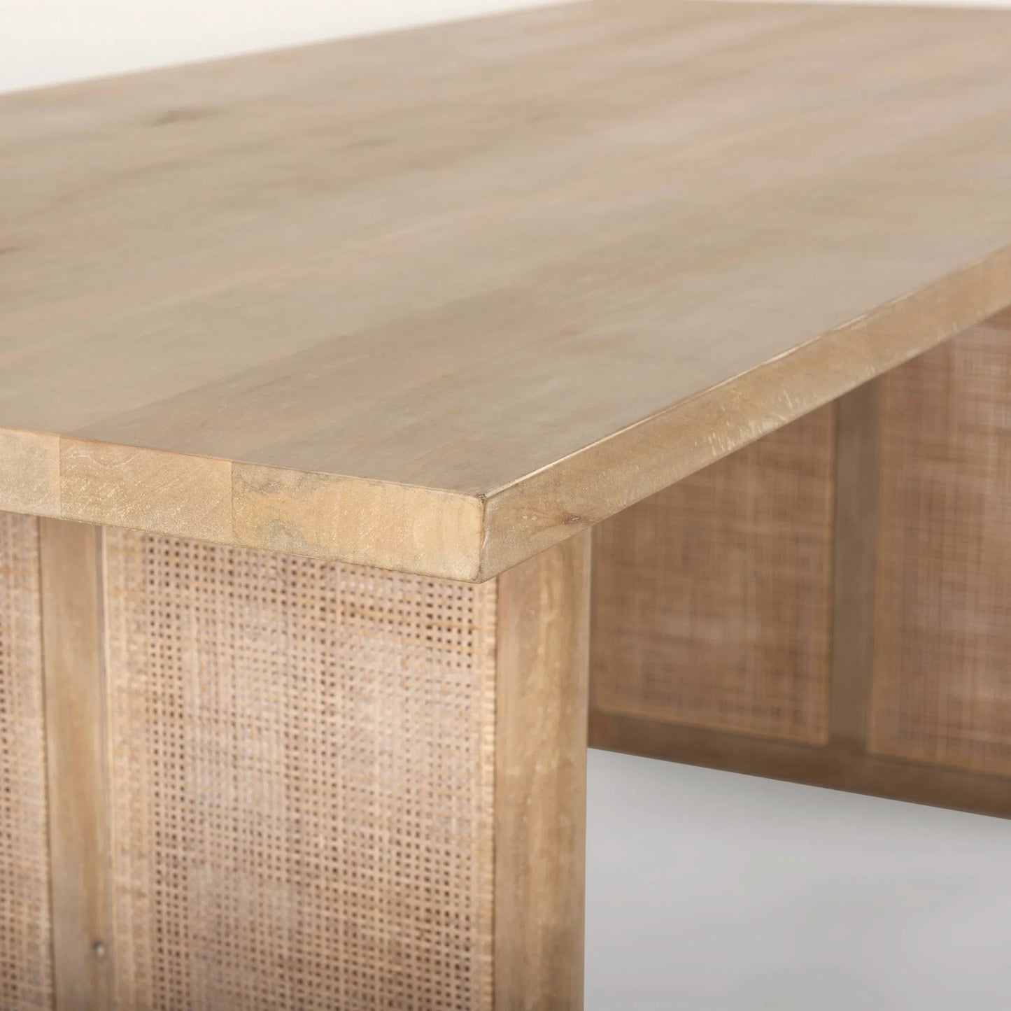 027 SI-2369876 | Closeup | Grier Dining Table by Mercana. Made from solid wood in a transitional style.
