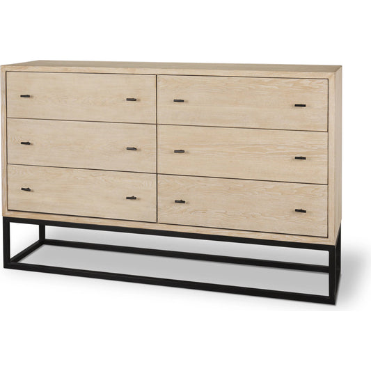 Ciara Sideboard by Mercana in brown. Made from wood in a unique style.