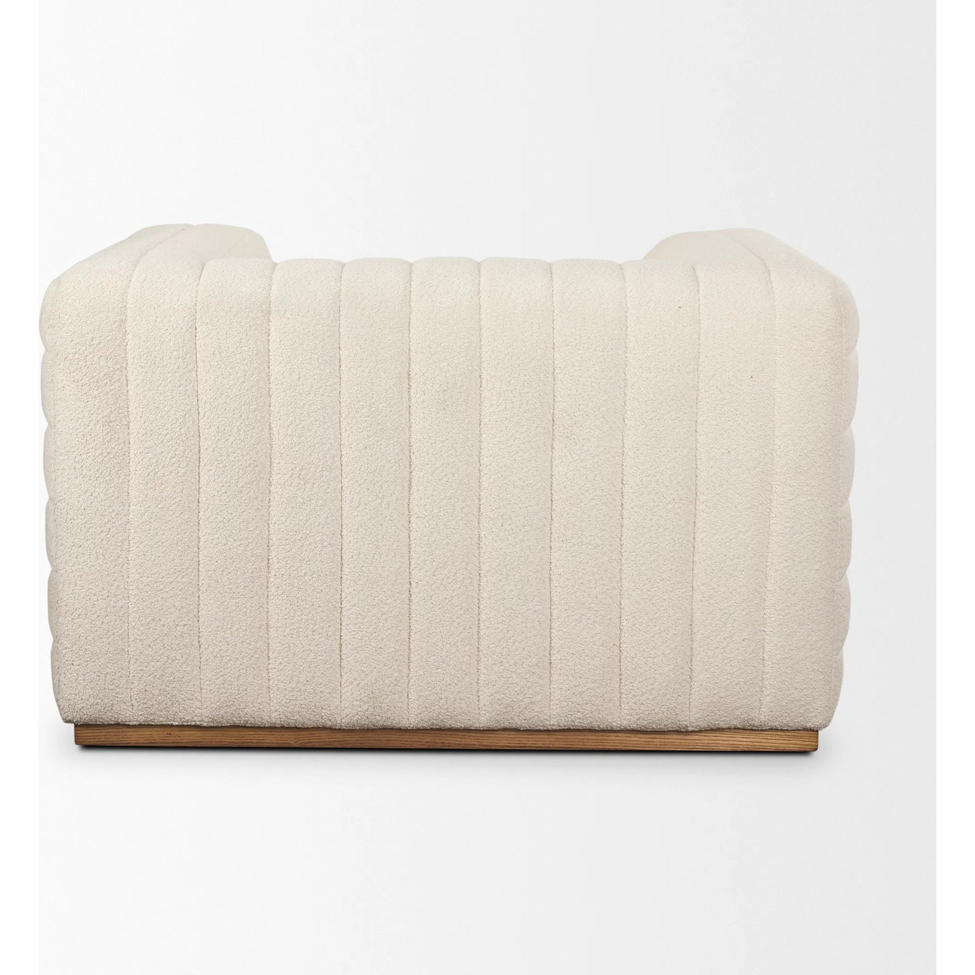 Ricciardo Upholstered Chair by Mercana in cream. Made from unique in a traditional style.