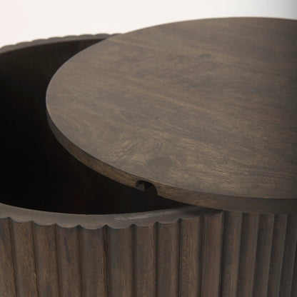 Terra Side Table by Mercana. Made from solid wood in a traditional style.