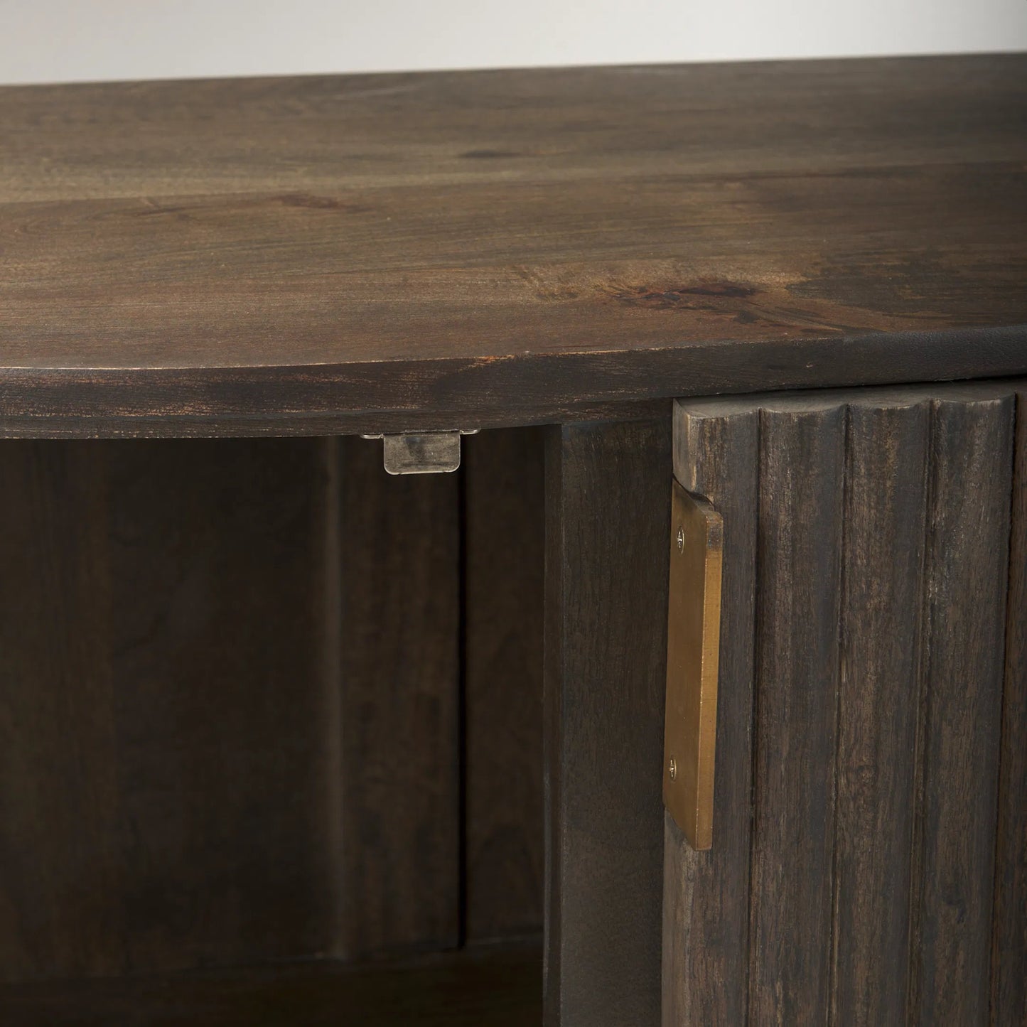 044 SI-2369849 | Closeup | Terra Accent Cabinet by Mercana. Made from solid wood in a transitional style.