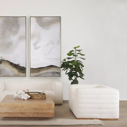 Ricciardo Upholstered Chair by Mercana in cream. Made from unique in a traditional style.