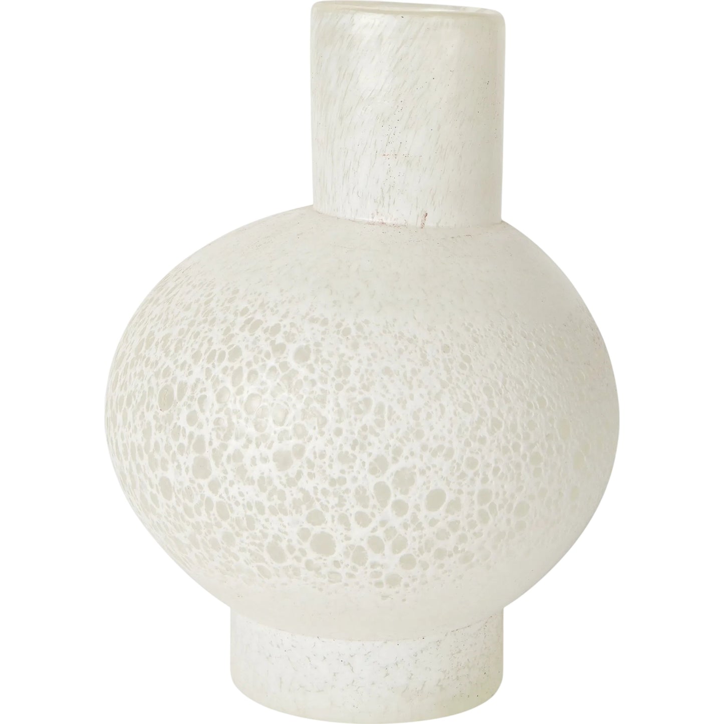 018 SI-2370174 | Primary Silo | Heket Vase by Mercana in white. Made from glass in a modern style.