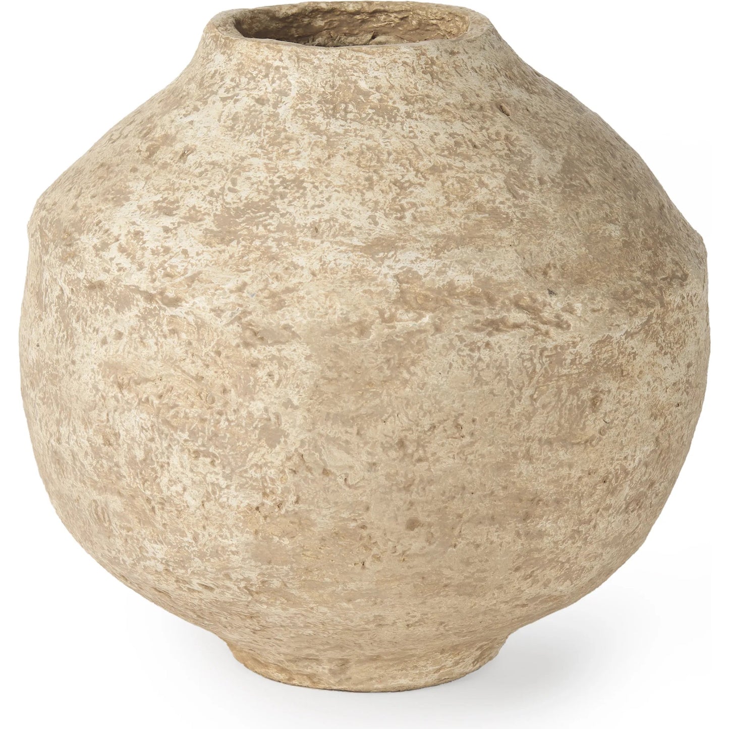 028 SI-2370096 | Primary Silo | Ritu Pot by Mercana in beige. Made from paper in a rustic style.