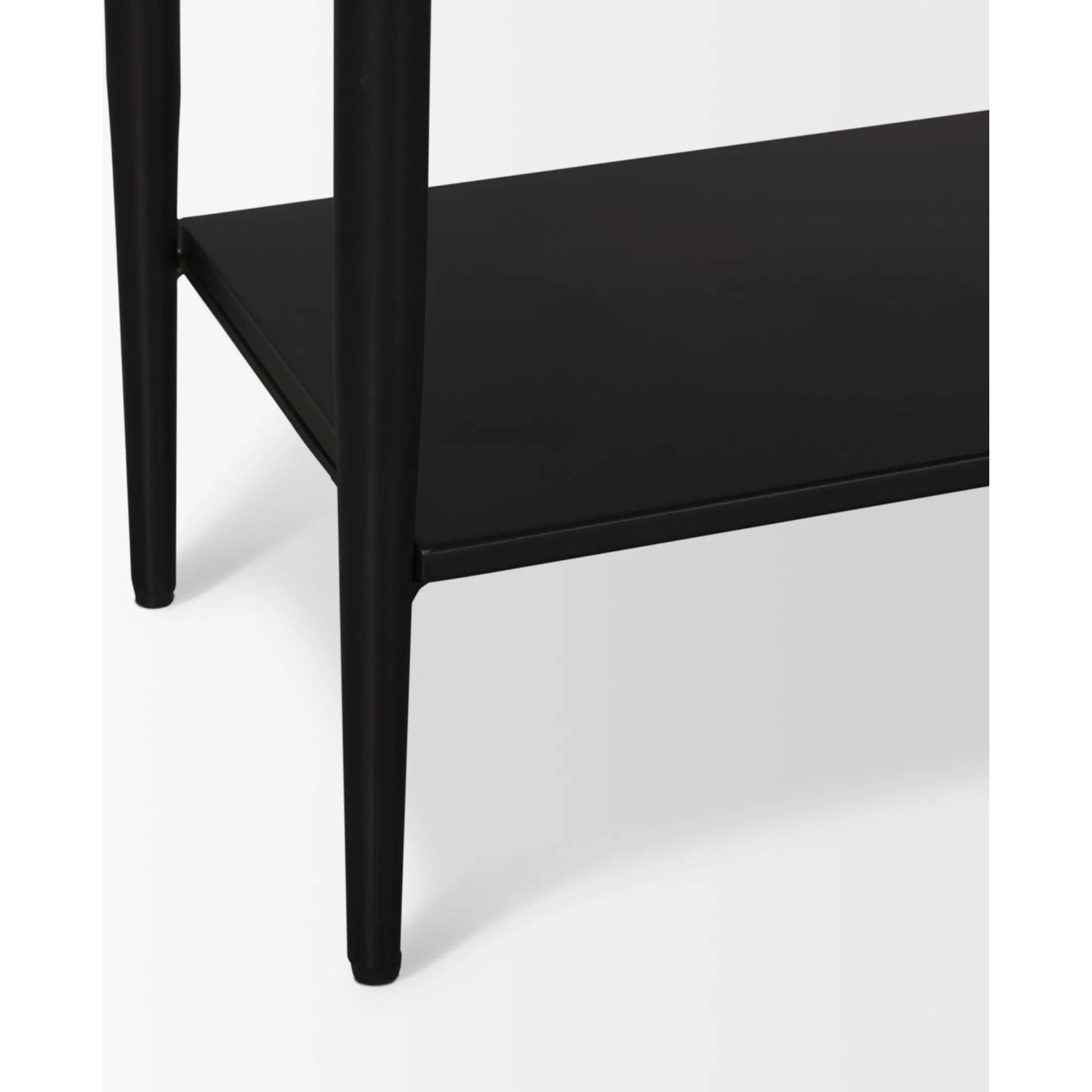 Amika Console Table by Mercana in white, black. Made from metal in a unique style.