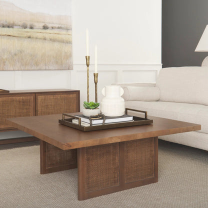 Shay Tray by Mercana in gold. Made from metal in a modern style.