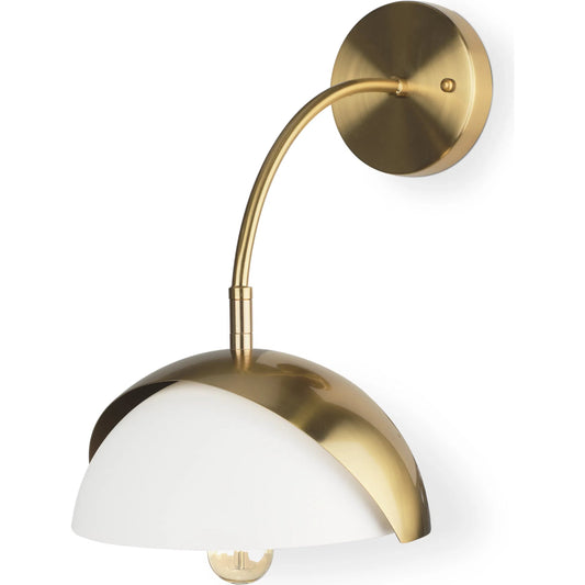 Cybill Wall Sconce by Mercana in white. Made from metal in a unique style.