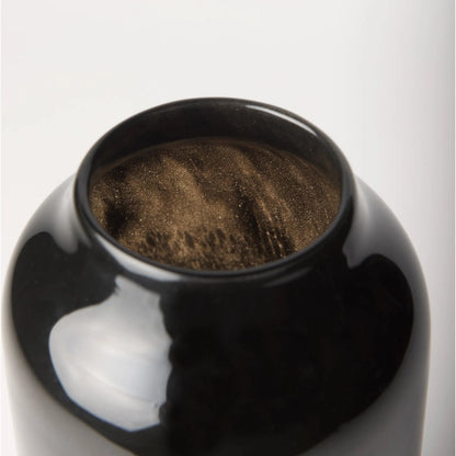 Emu W Gray Vase by Mercana in black. Made from glass in a modern style.