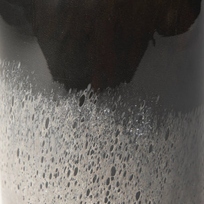 Emu W Gray Vase by Mercana in black. Made from glass in a modern style.